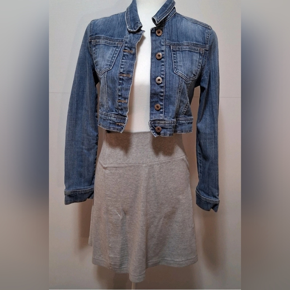 Sanc U Wear Gray Cotton Skirt Size M